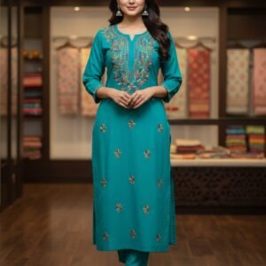 Chanderi Silk Kurti